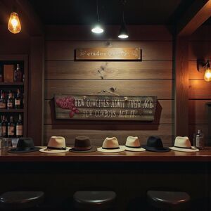 Cowgirls Wooden 16"x4" sign plaque Home Door Garage Wall